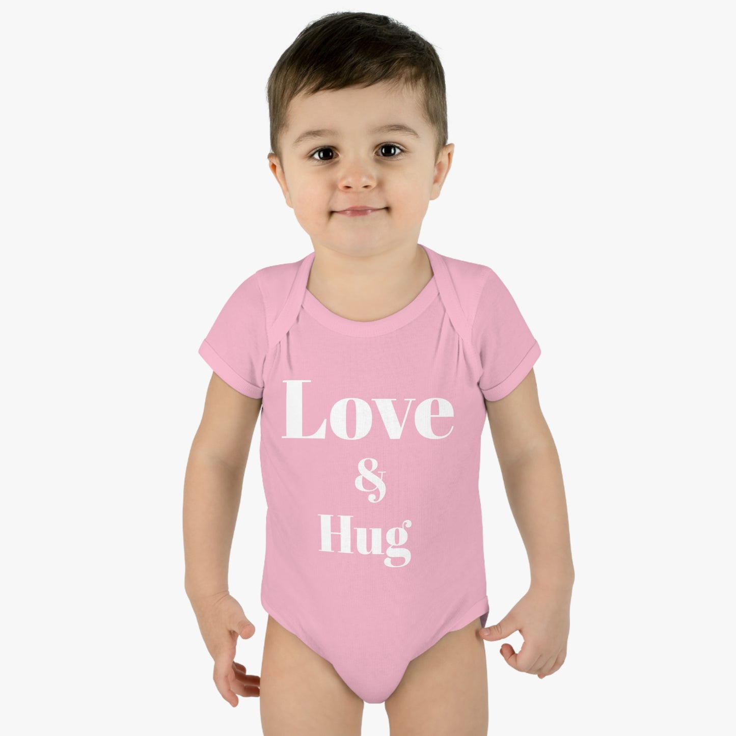 Love & Hug Valentine's Baby Onesie