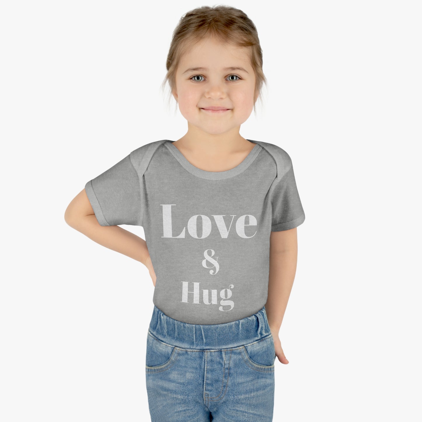 Love & Hug Valentine's Baby Onesie