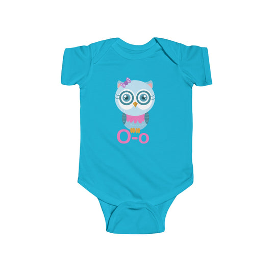 Charming Baby Onesie with "O" and Owl Design - Fun Alphabet Learning for Kids