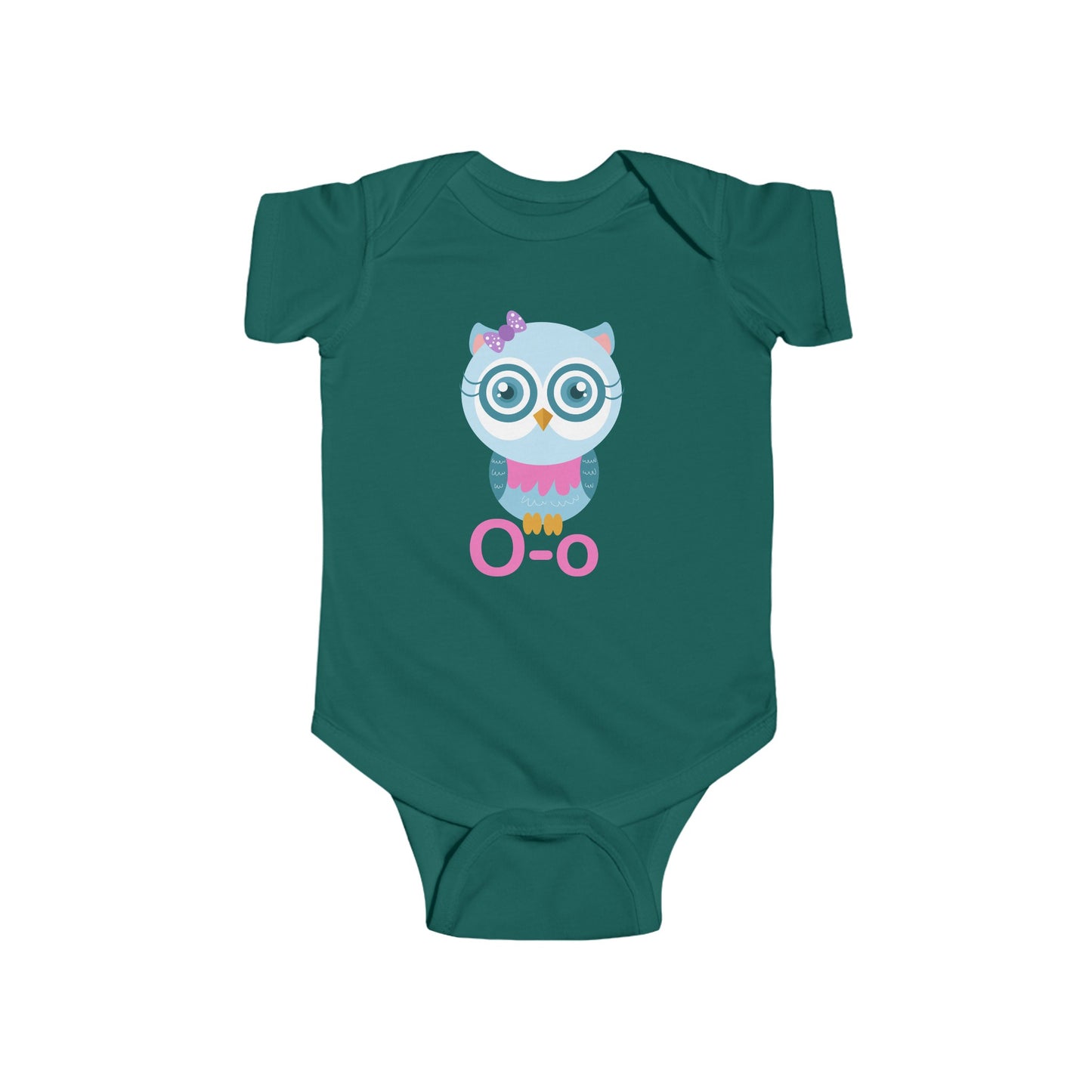 Charming Baby Onesie with "O" and Owl Design - Fun Alphabet Learning for Kids