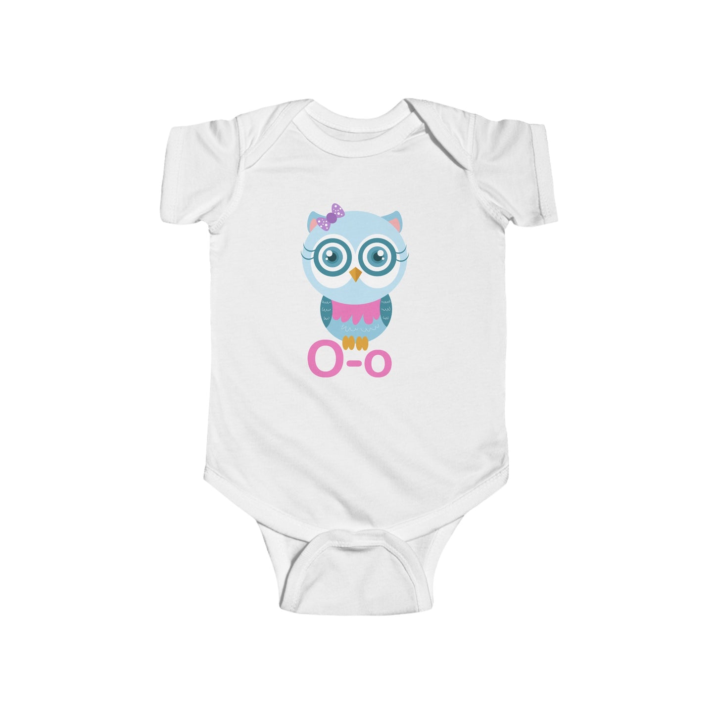 Charming Baby Onesie with "O" and Owl Design - Fun Alphabet Learning for Kids