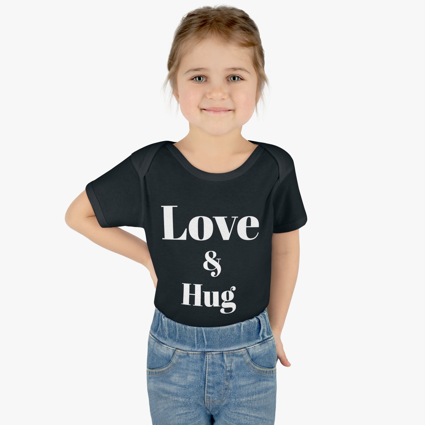 Love & Hug Valentine's Baby Onesie