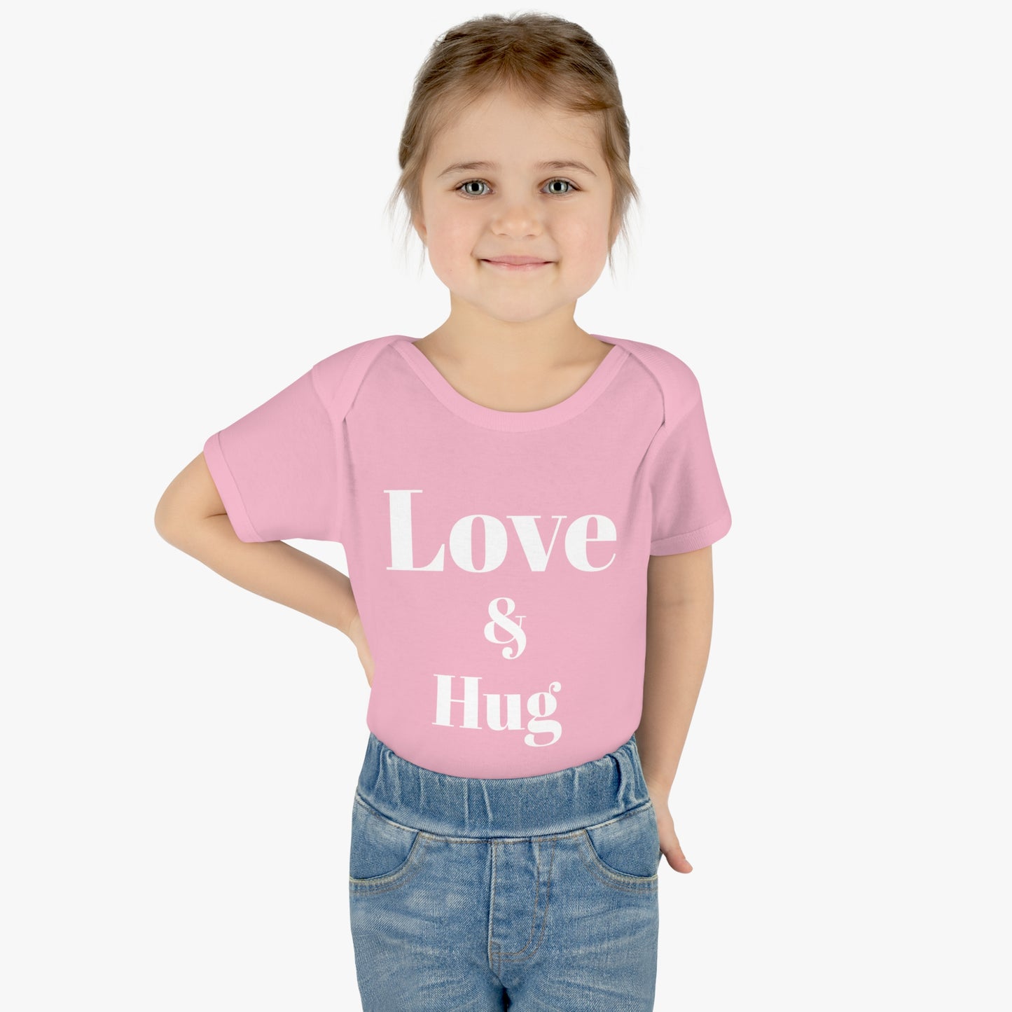 Love & Hug Valentine's Baby Onesie