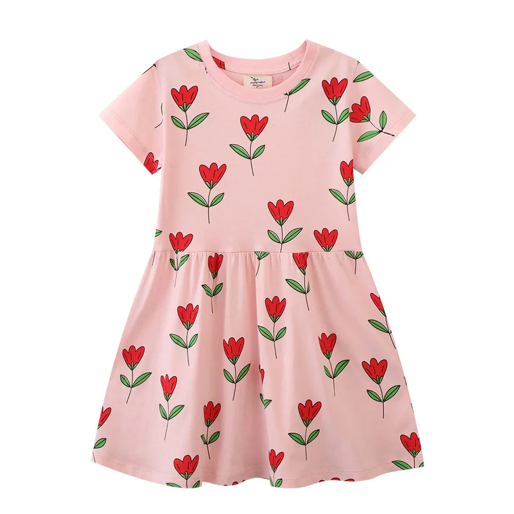 Baby Girl Dress with Animal Appliqué