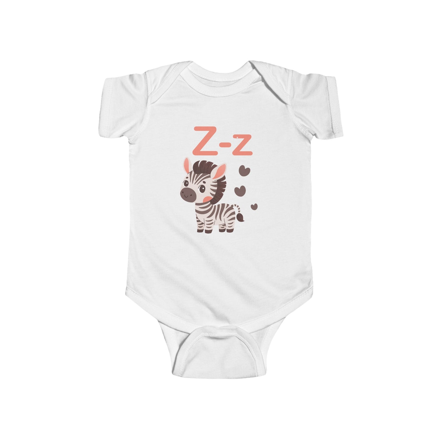 Zippy Zebra 'Z' Baby Onesie - A Wild Alphabet Learning Adventure