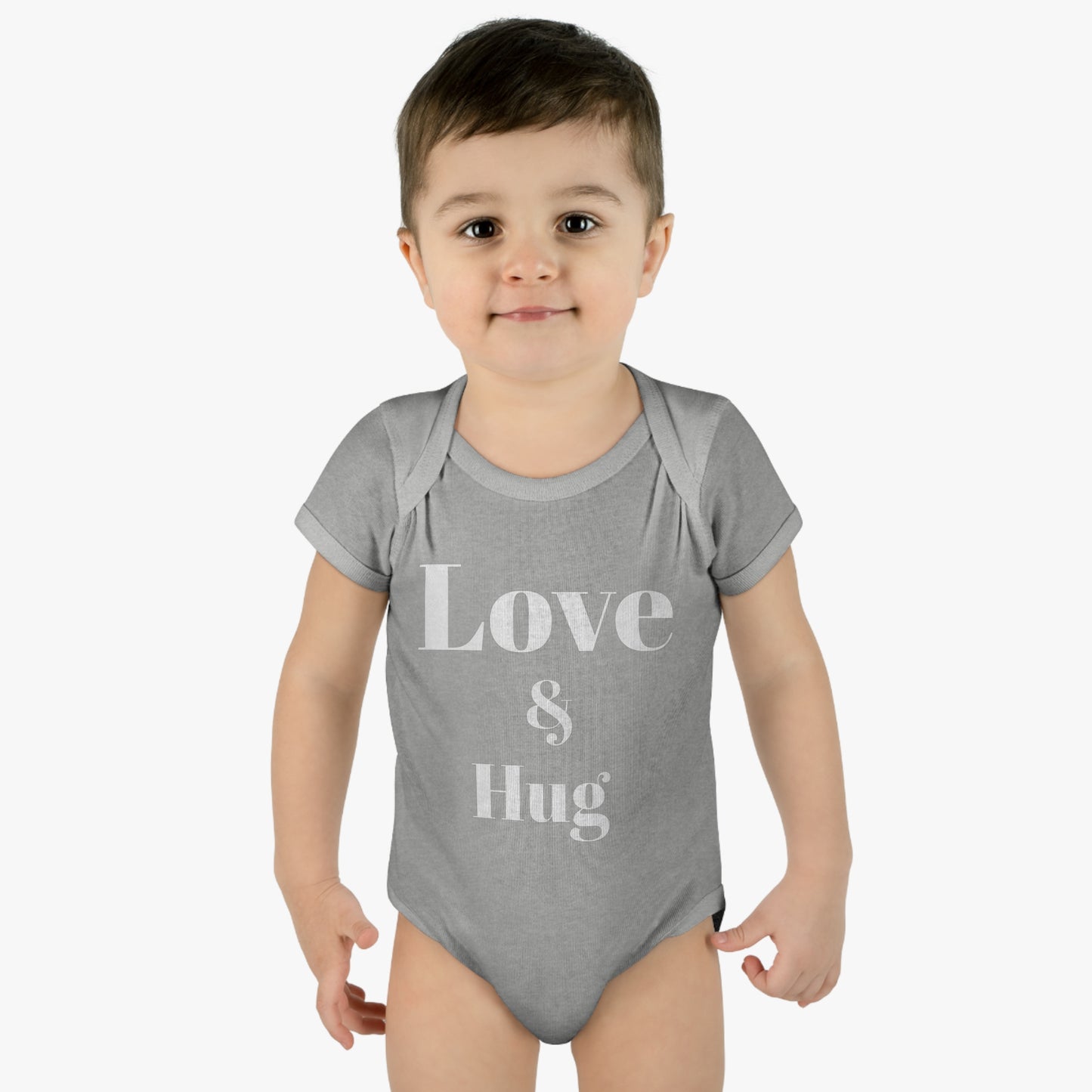 Love & Hug Valentine's Baby Onesie