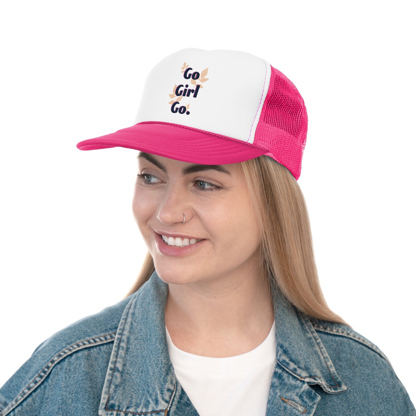 Go Girl Go" Trucker Cap - Empower Your Style