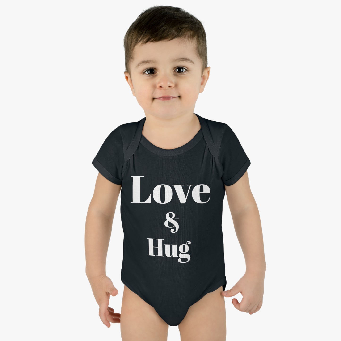 Love & Hug Valentine's Baby Onesie