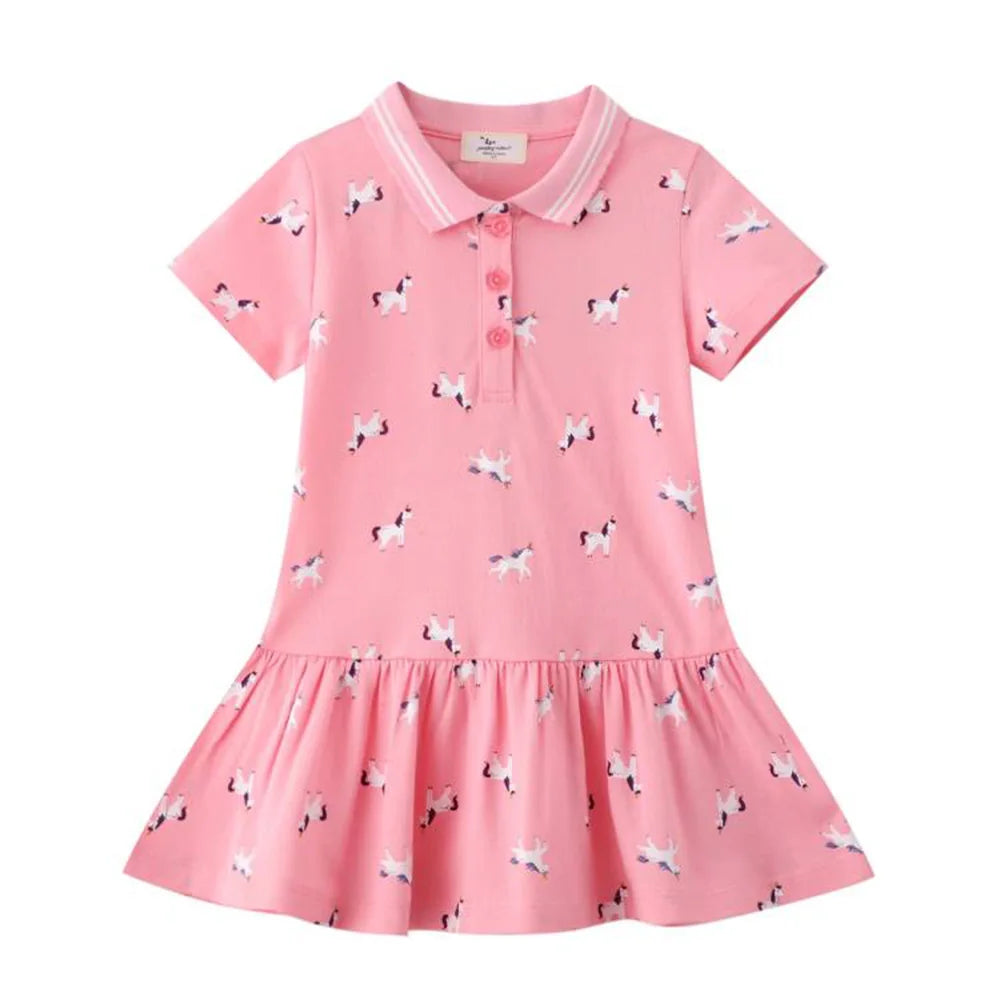 Baby Girl Dress with Animal Appliqué