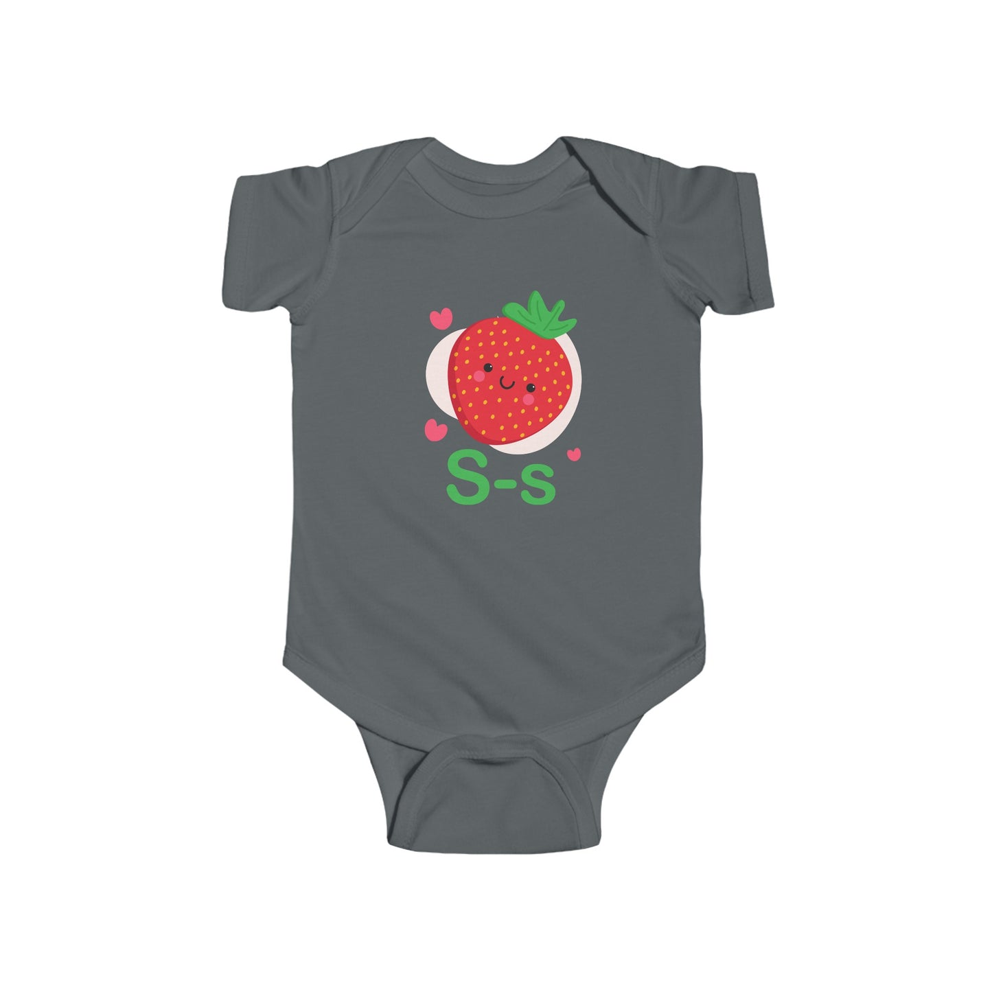 Sweet Strawberry 'S' Baby Onesie - Alphabet Fun for Little Learners