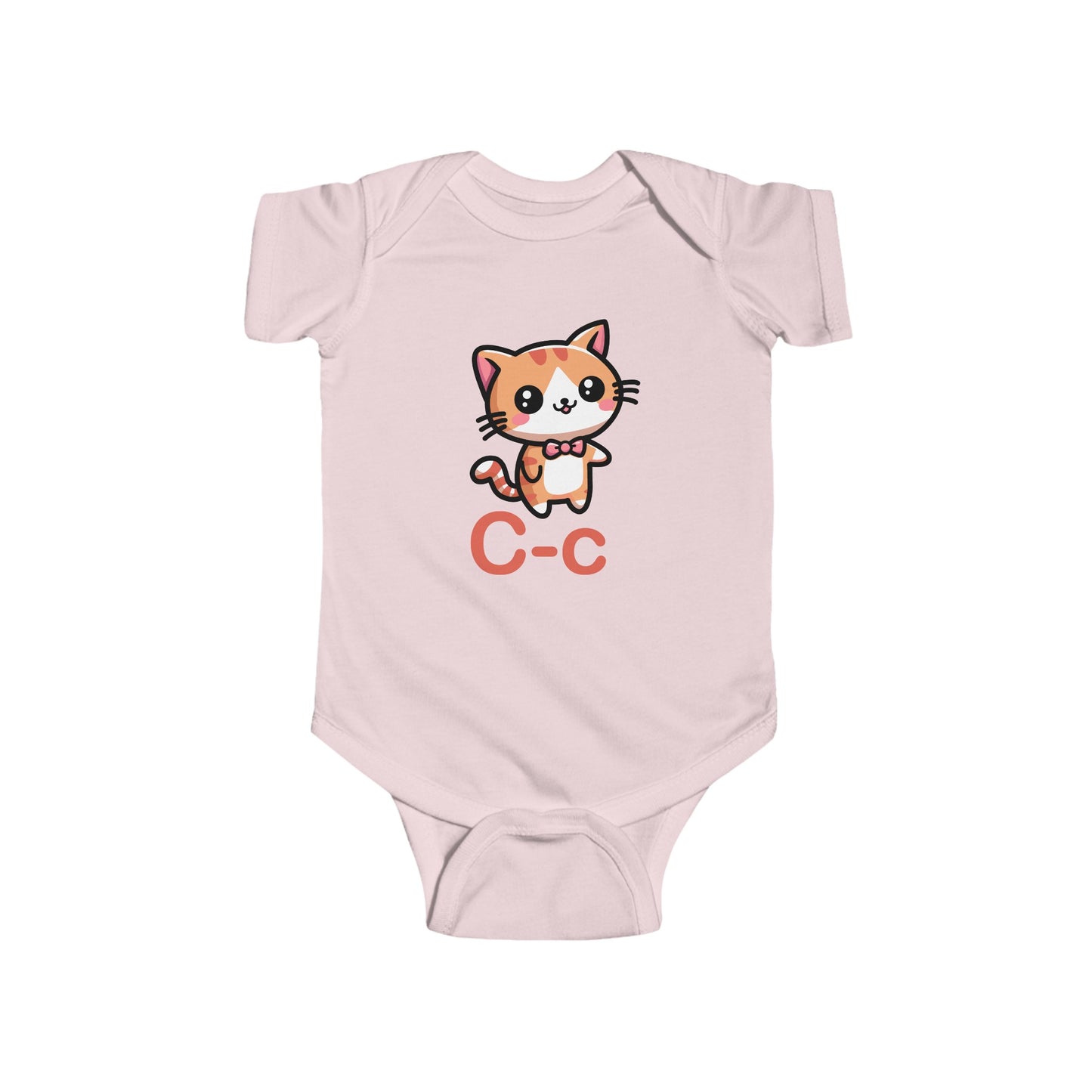 Alphabet Adventures Baby Onesie - Featuring Letter C with Cat