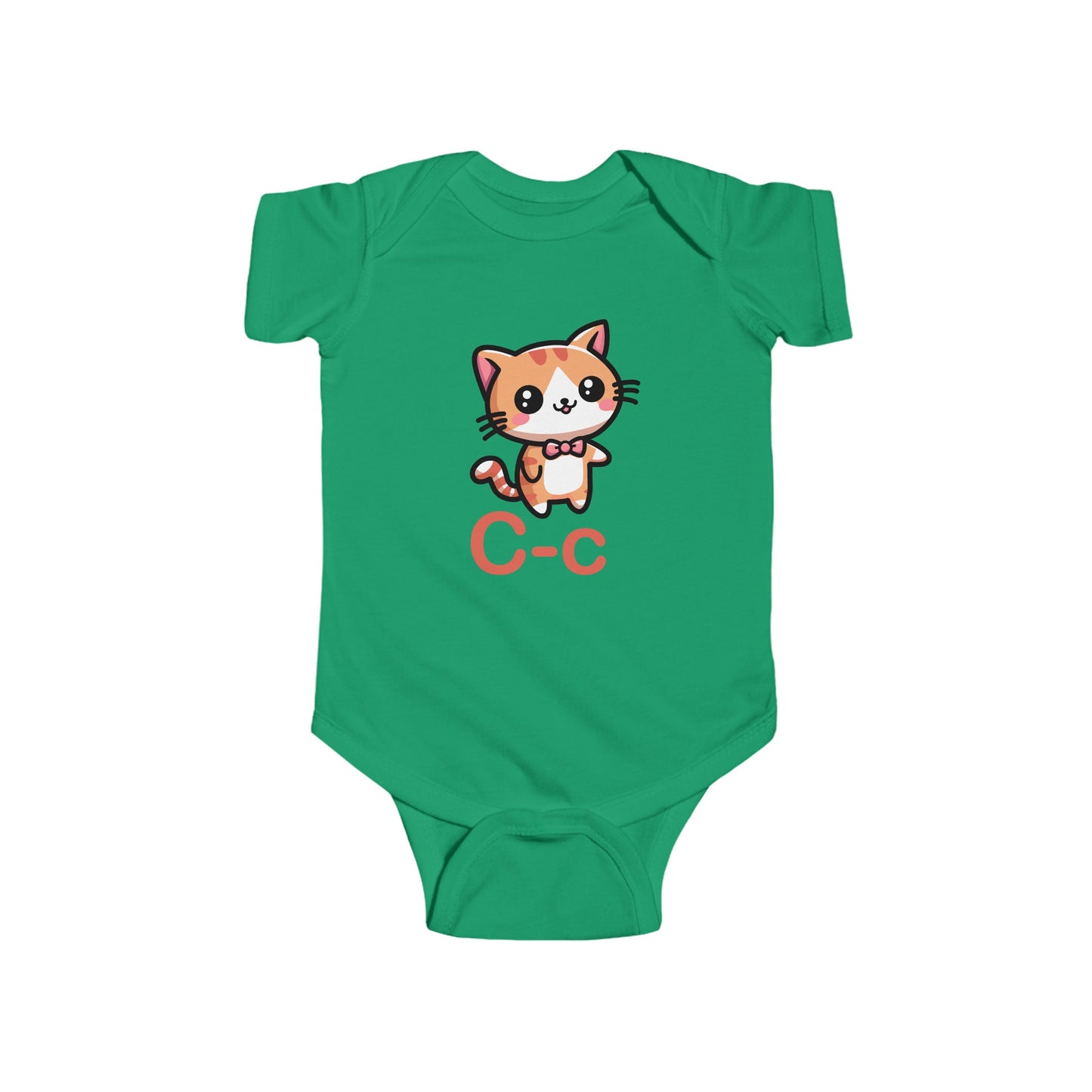 Alphabet Adventures Baby Onesie - Featuring Letter C with Cat