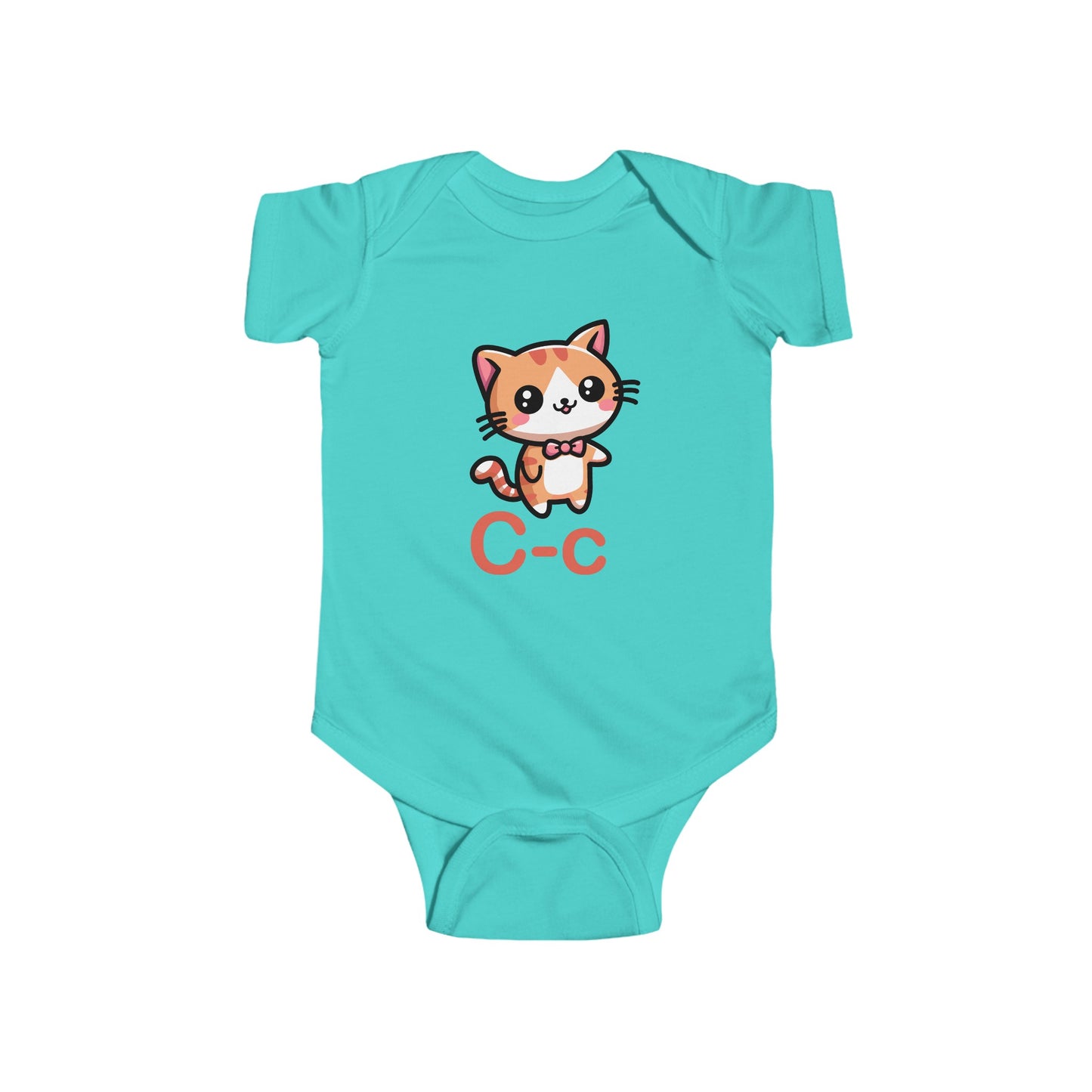 Alphabet Adventures Baby Onesie - Featuring Letter C with Cat