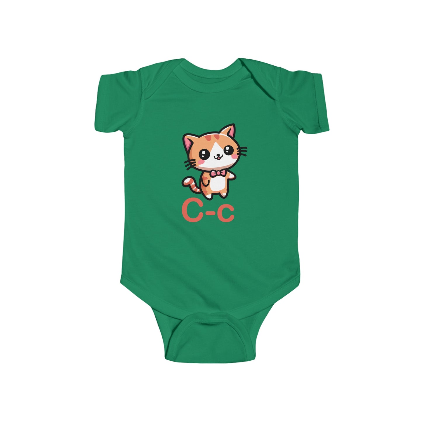 Alphabet Adventures Baby Onesie - Featuring Letter C with Cat