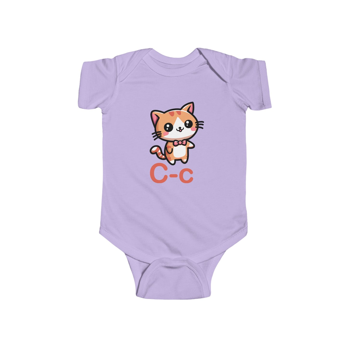 Alphabet Adventures Baby Onesie - Featuring Letter C with Cat