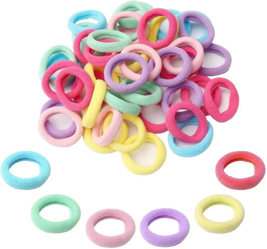 Simple Nylon Elastic Hair Bands for Baby Girls – Soft & Stretchy