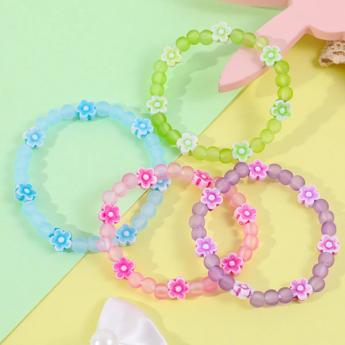 Frosted Bead Friendship Bracelet