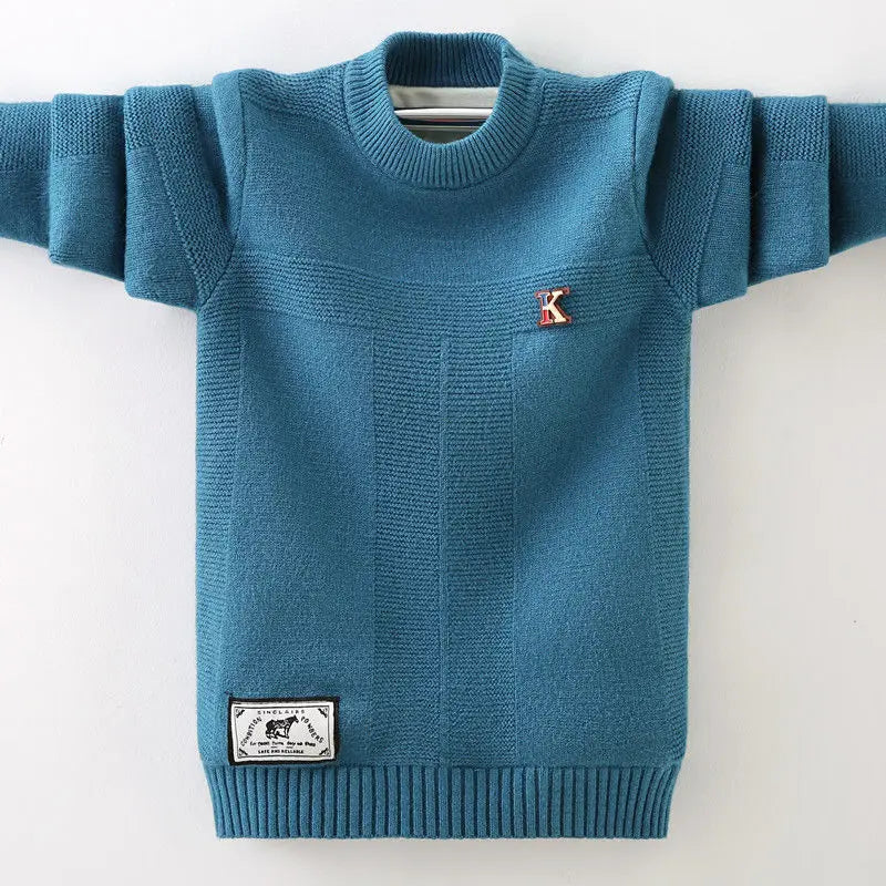 Bannabile Casual Spliced Top for Boys – Winter Essential