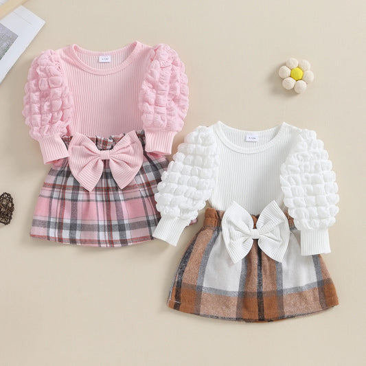 Casual Winter Cotton Trench Set for girls