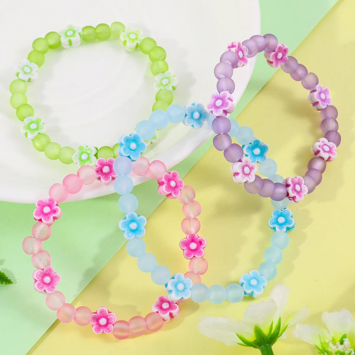 Frosted Bead Friendship Bracelet