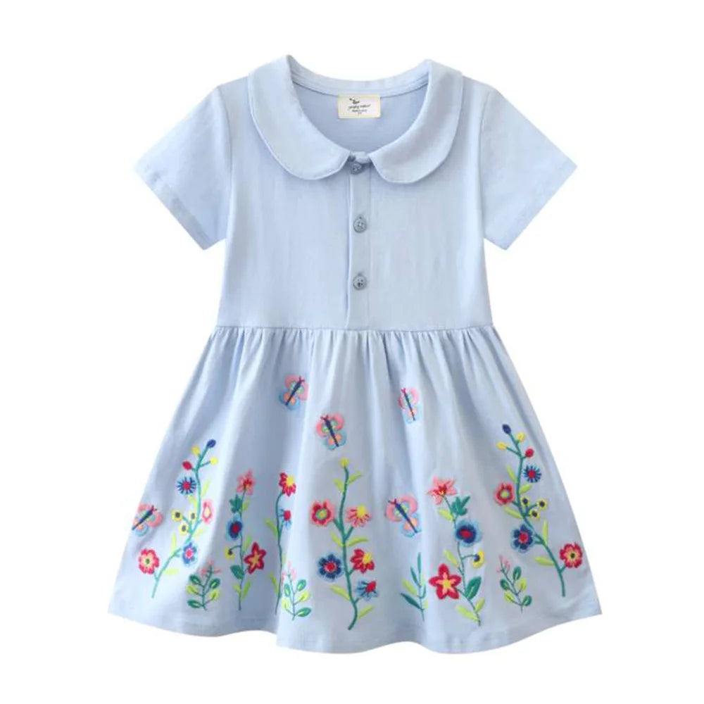 Baby Girl Dress with Animal Appliqué