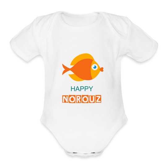 Happy Norouz - Baby Bodysuit - white