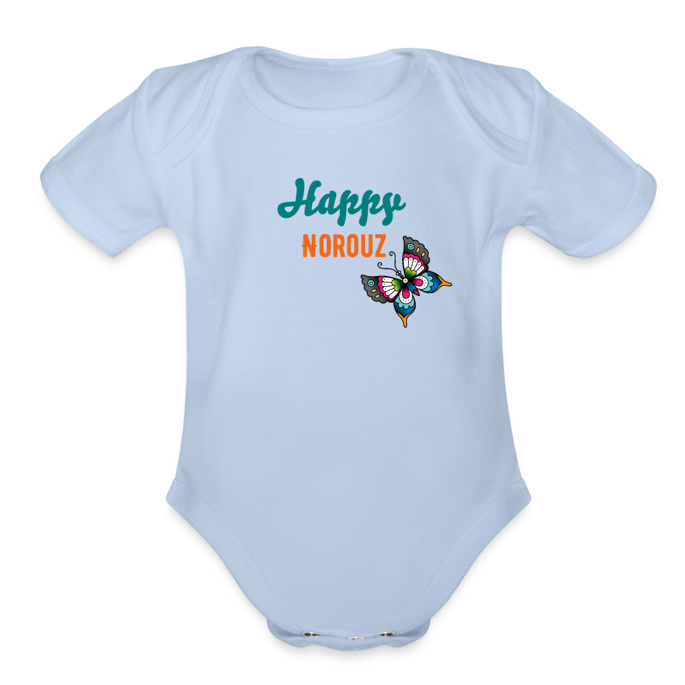 Happy Norouz Baby Bodysuit - sky