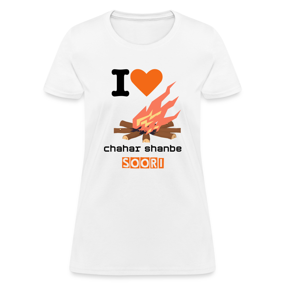 Women's Classic T-Shirt "I love 4shanbe soori" - white