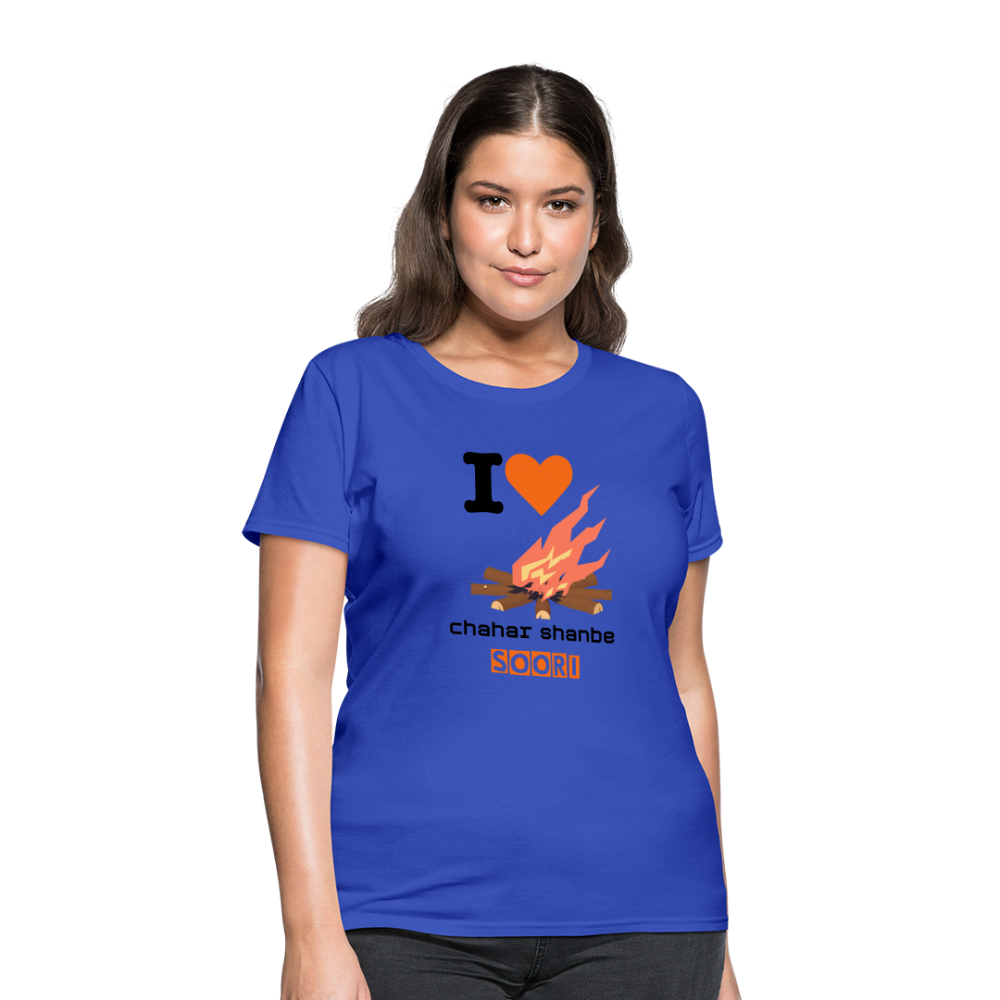 Women's Classic T-Shirt "I love 4shanbe soori" - royal blue