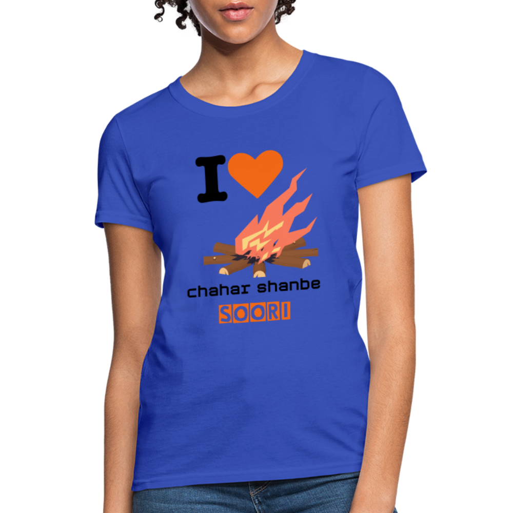 Women's Classic T-Shirt "I love 4shanbe soori" - royal blue