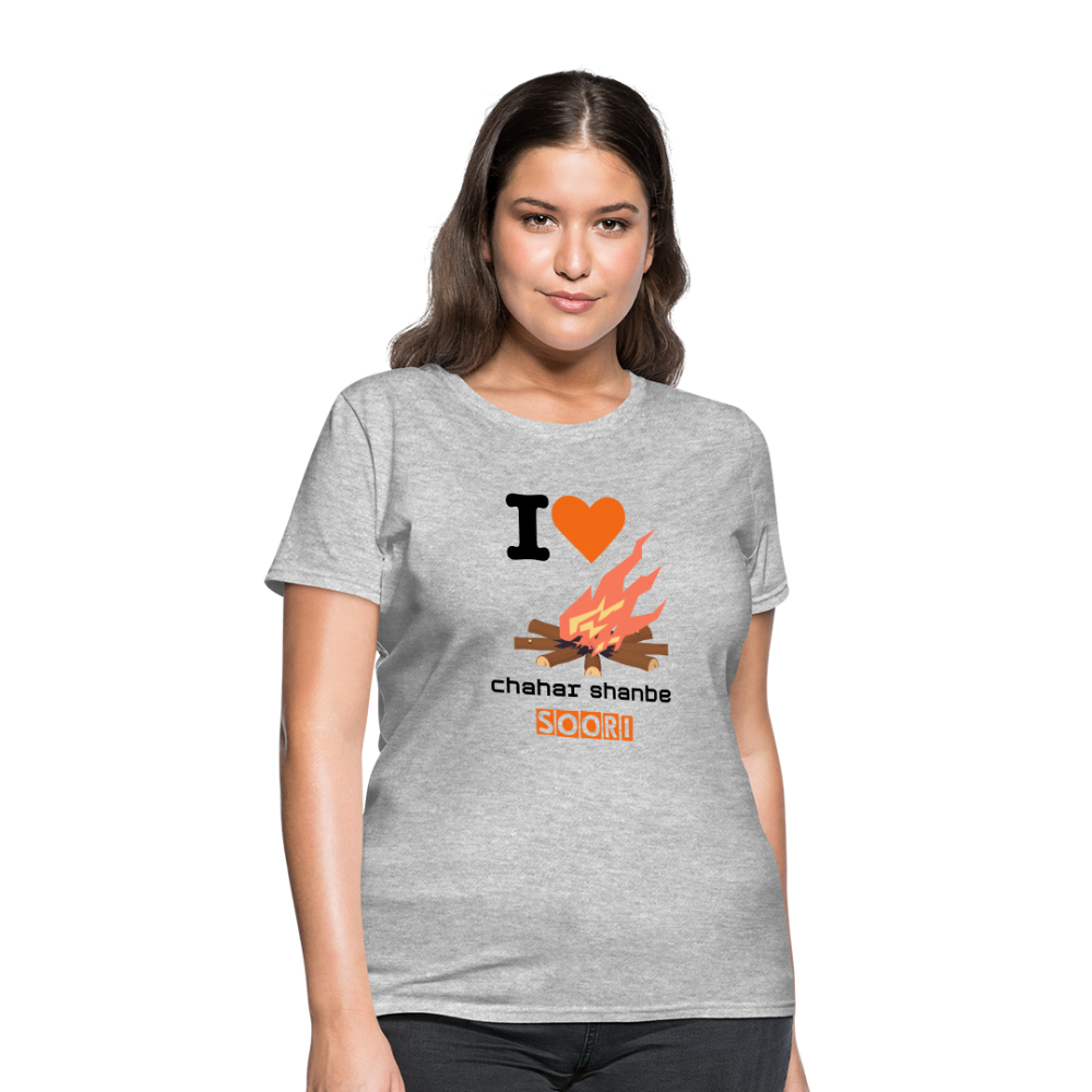 Women's Classic T-Shirt "I love 4shanbe soori" - heather gray