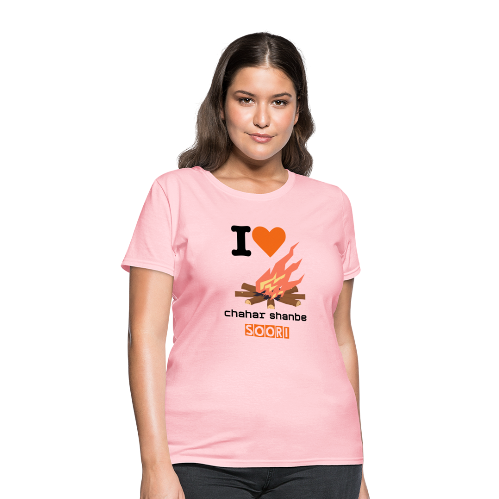 Women's Classic T-Shirt "I love 4shanbe soori" - pink