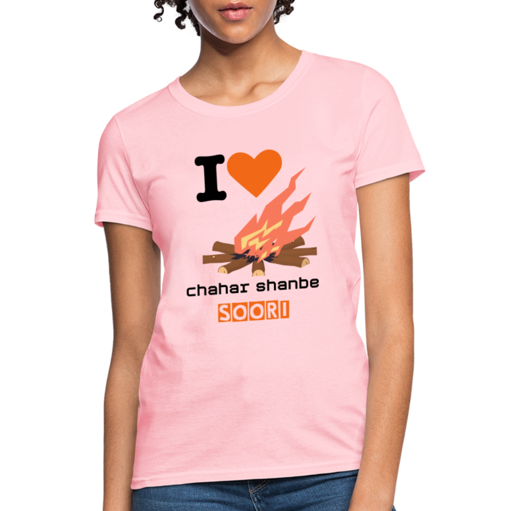 Women's Classic T-Shirt "I love 4shanbe soori" - pink