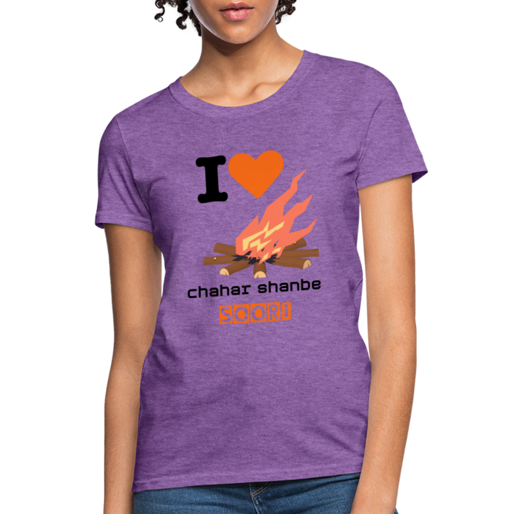 Women's Classic T-Shirt "I love 4shanbe soori" - purple heather