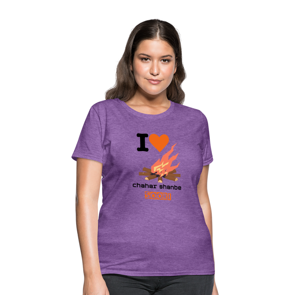 Women's Classic T-Shirt "I love 4shanbe soori" - purple heather