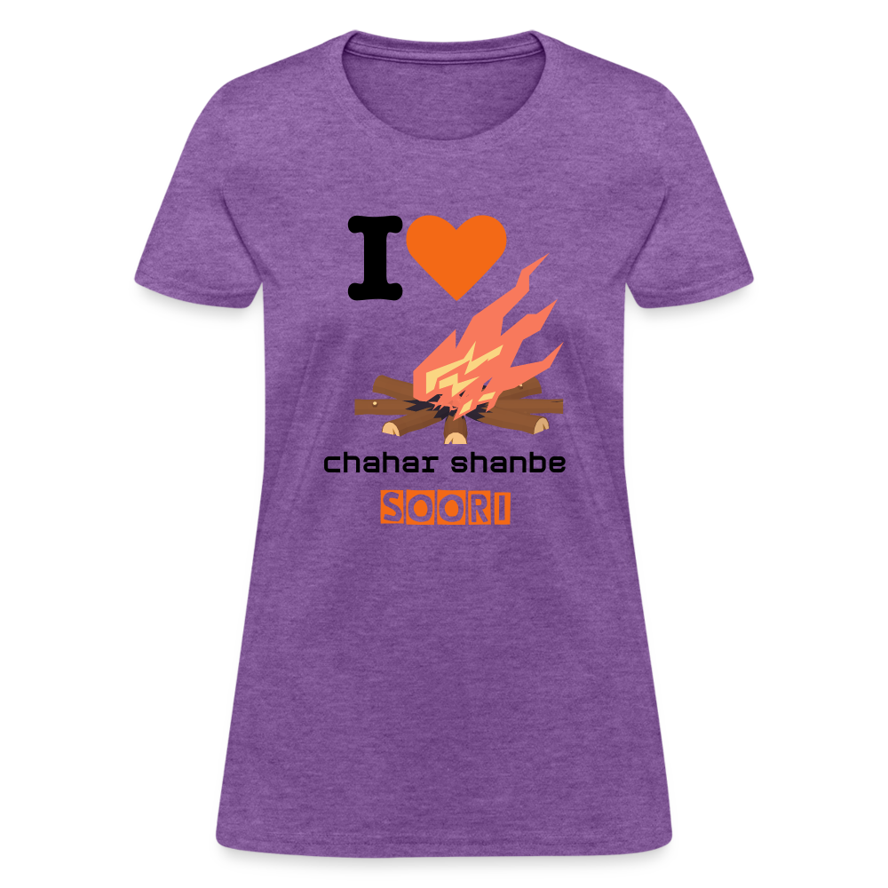 Women's Classic T-Shirt "I love 4shanbe soori" - purple heather