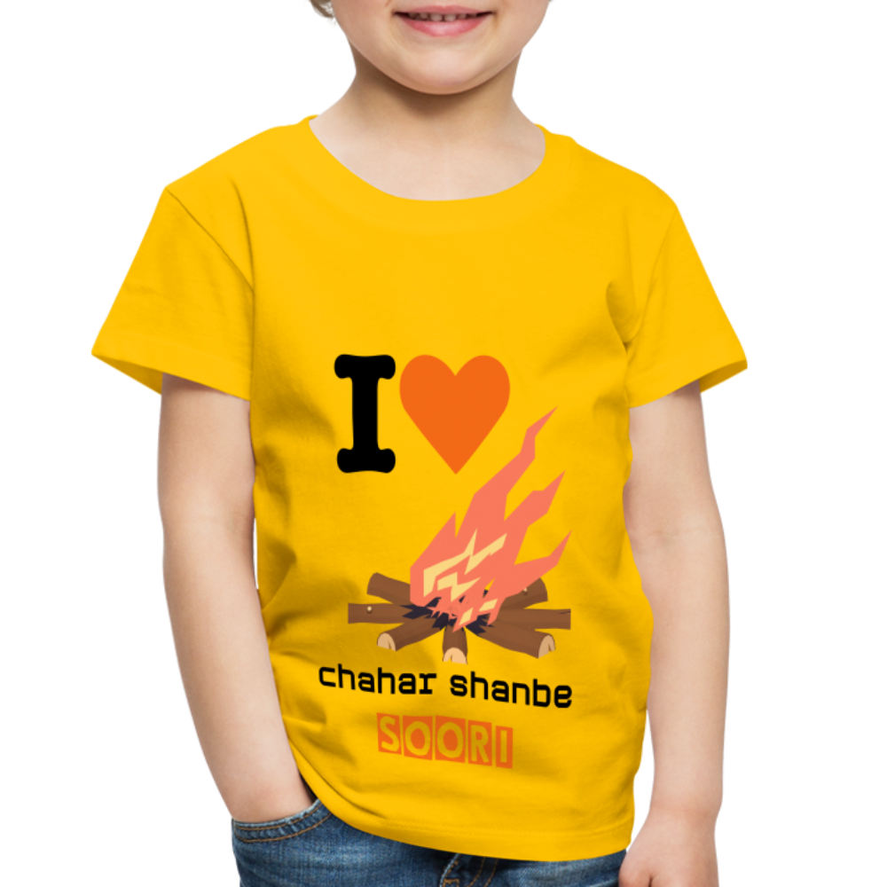 I Love Chaharshanbe Soori T-Shirt - sun yellow