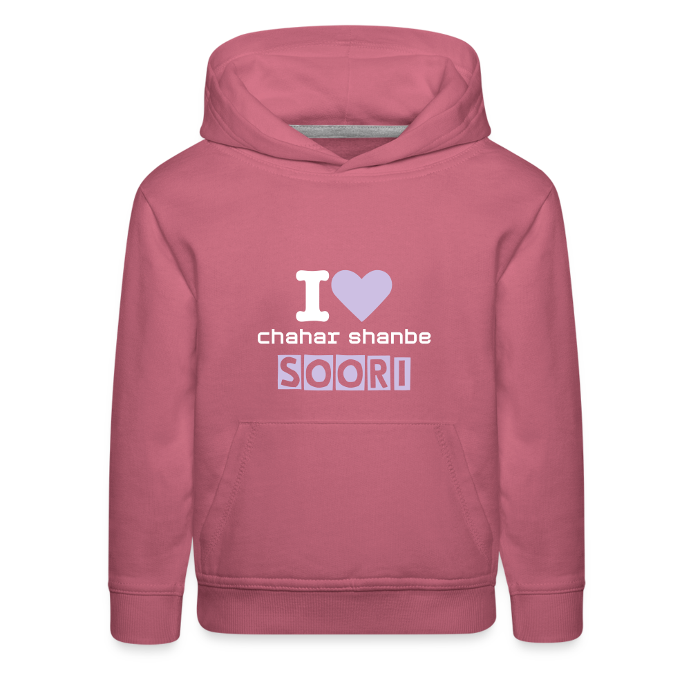 Kids‘ " I love chaharshanbe soori" Hoodie - mauve